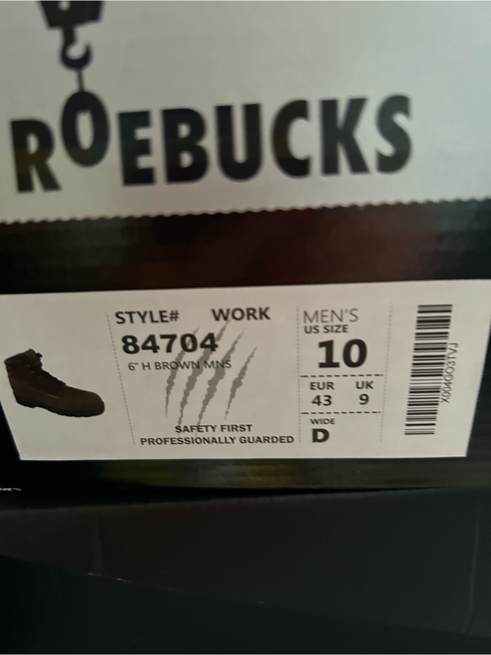 Roebucks Men’s Chukka Work Boots - Brown